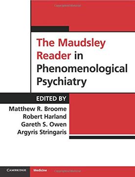 portada The Maudsley Reader in Phenomenological Psychiatry Paperback (en Inglés)
