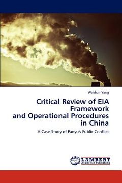 portada critical review of eia framework and operational procedures in china (en Inglés)