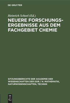 portada Neuere Forschungsergebnisse aus dem Fachgebiet Chemie (in German)