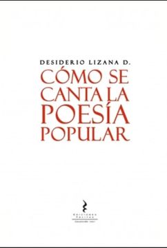 portada Cómo se Canta la Poesía Popular (in Spanish)