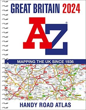 portada Great Britain a-z Handy Road Atlas 2024 (a5 Spiral) (en Inglés)