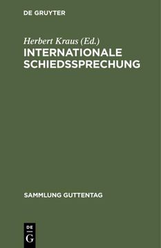 portada Internationale Schiedssprechung (en Alemán)