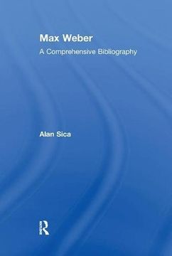 portada Max Weber: A Comprehensive Bibliography (in English)