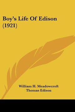 portada boy's life of edison (1921) (en Inglés)