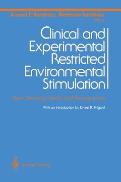 portada Clinical and Experimental Restricted Environmental Stimulation: New Developments and Perspectives