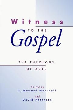 portada witness to the gospel: the theology of acts (en Inglés)