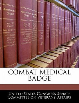 portada combat medical badge (en Inglés)