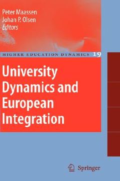 portada university dynamics and european integration
