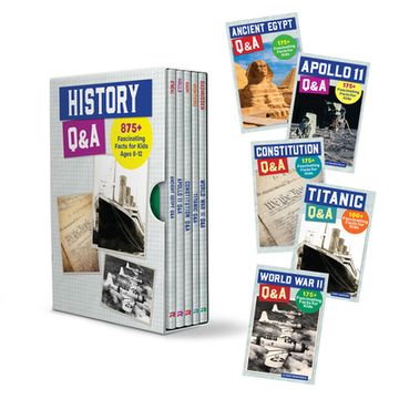 portada History Q&A Box Set: 875+ Fascinating Facts for Kids Ages 8-12 (en Inglés)