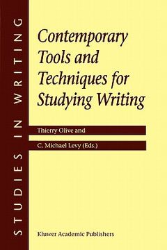 portada contemporary tools and techniques for studying writing (in English)