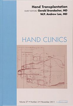 portada Hand Transplantation, an Issue of Hand Clinics: Volume 27-4 (in English)