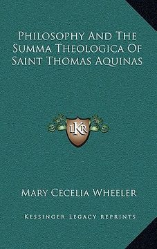 portada philosophy and the summa theologica of saint thomas aquinas (in English)