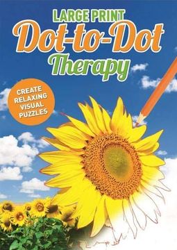 portada Large Print dot to dot Therapy (Drawing) (en Inglés)