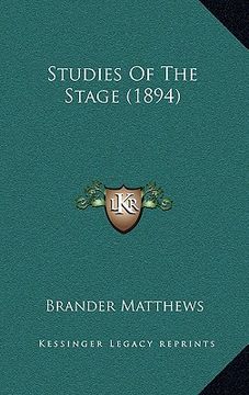 portada studies of the stage (1894) (in English)