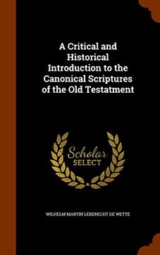 portada A Critical and Historical Introduction to the Canonical Scriptures of the Old Testatment