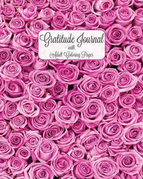 portada Gratitude Journal with Adult Coloring Pages: 12 Week Gratitude Journal - 90 Day Gratitude Journal - Gratitude Quotes Coloring Pages - Adult Coloring P (en Inglés)