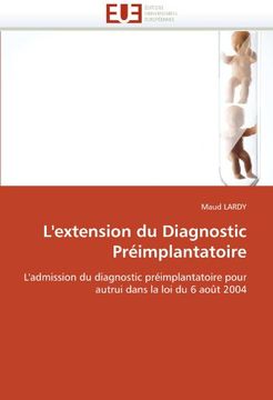 portada L'Extension Du Diagnostic Preimplantatoire