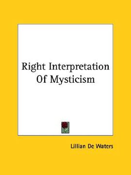 portada right interpretation of mysticism (in English)
