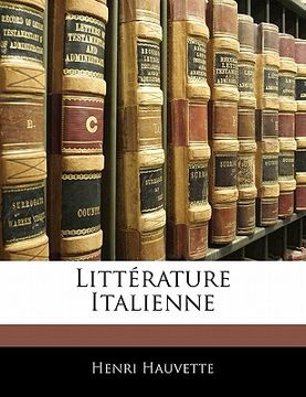 portada Littérature Italienne (en Francés)