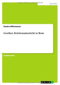 portada Goethes Zeichenunterricht in Rom (German Edition)