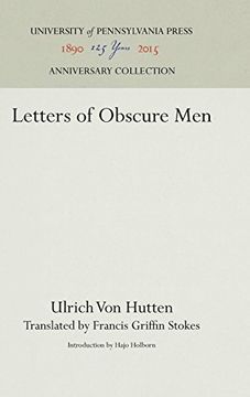 portada Letters of Obscure men (en Inglés)