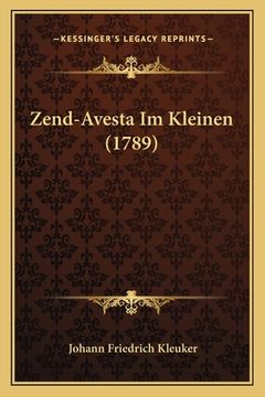 portada Zend-Avesta Im Kleinen (1789) (en Alemán)