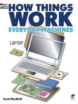 portada How Things Work - Everyday Machines Coloring Book