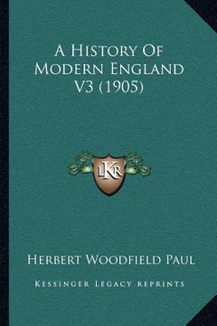 portada a history of modern england v3 (1905)