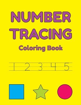 portada Number Tracing Coloring Book (en Inglés)