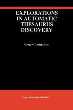 portada Explorations in Automatic Thesaurus Discovery (in English)