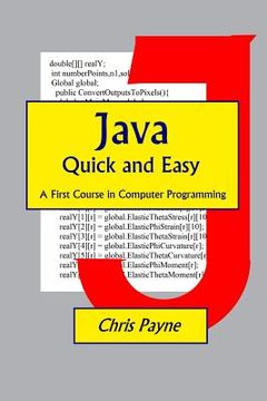 portada Java Quick and Easy: A First Course in Computer Programming 