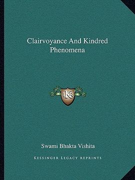 portada clairvoyance and kindred phenomena (en Inglés)