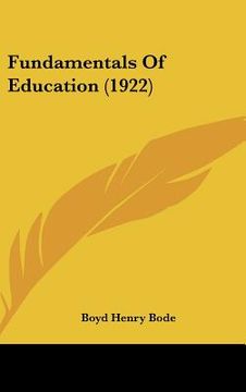 portada fundamentals of education (1922) (en Inglés)