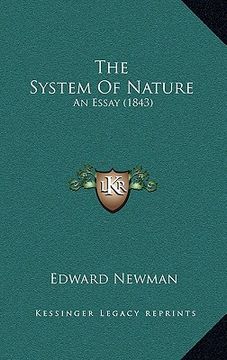 portada the system of nature: an essay (1843) (in English)