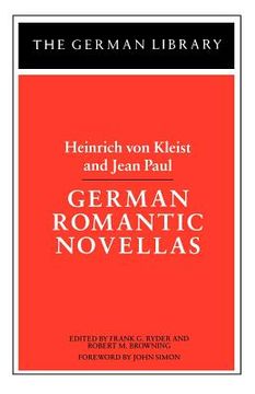portada heinrich von kleist and jean paul - german romantic novellas