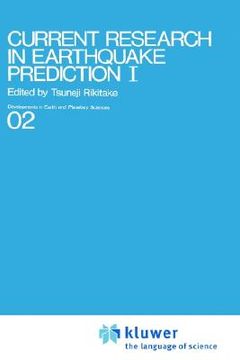 portada current research in earthquake prediction vol.i (in English)