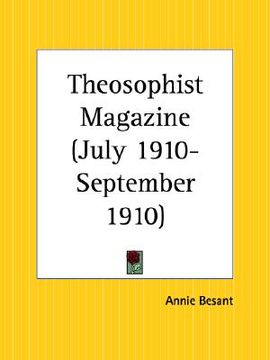 portada theosophist magazine july 1910-september 1910
