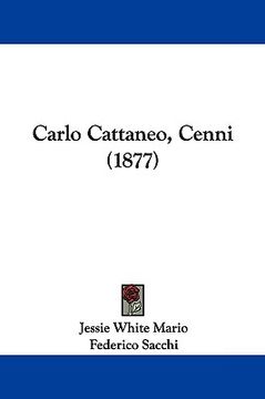 portada carlo cattaneo, cenni (1877) (in English)