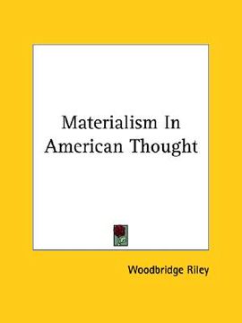 portada materialism in american thought (en Inglés)