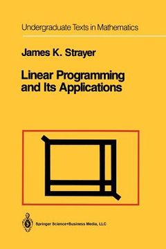 portada linear programming and its applications (in English)
