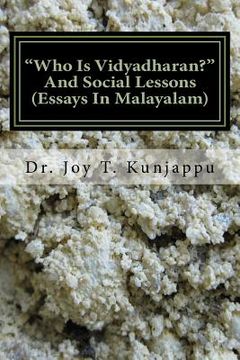 portada Who Is Vidyadharan and Social Lessons: Essays in Malayalam (in Malayalam)