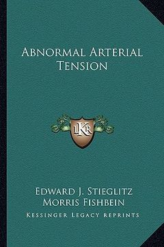 portada abnormal arterial tension (en Inglés)