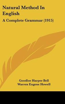 portada natural method in english: a complete grammar (1915) (en Inglés)