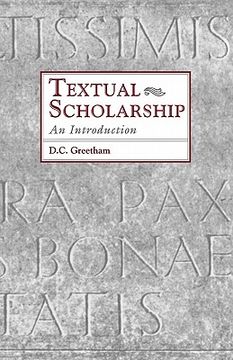 portada textual scholarship: an introduction (en Inglés)