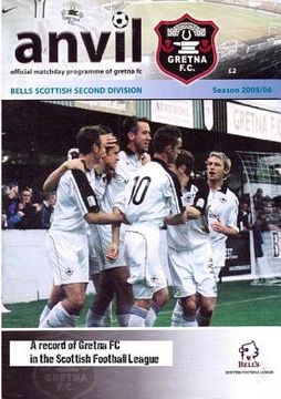 portada Anvil - A record of Gretna FC in the Scottish Football League (in English)