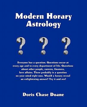 portada modern horary astrology (en Inglés)
