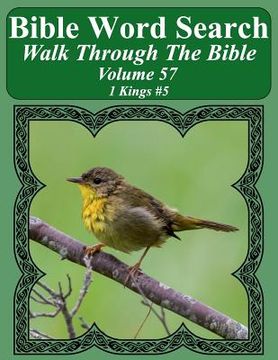 portada Bible Word Search Walk Through The Bible Volume 57: 1 Kings #5 Extra Large Print (en Inglés)