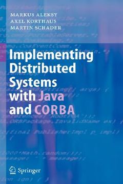 portada Implementing Distributed Systems With Java and Corba (en Inglés)