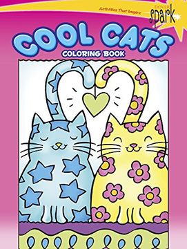 portada SPARK Cool Cats Coloring Book (Dover Coloring Books) (en Inglés)