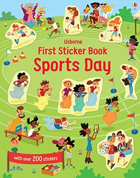 portada First Sticker Book Sports day (First Sticker Books Series) (en Inglés)